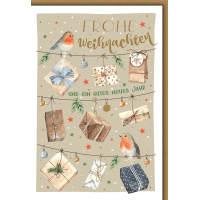Weihnachten Vögelchen und Geschenke...