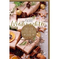 Weihnachten Geschenke, Zimtstangen, Plätzchen...