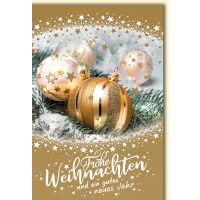 Weihnachten Christbaumkugeln gold-perlmutt...