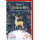 Weihnachten Reh mit Schleife Glückwunschkarte mit Umschlag