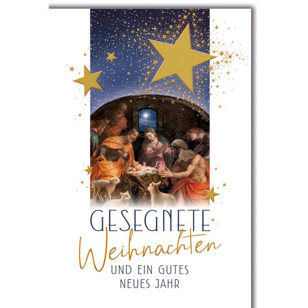 Weihnachten Christus Geburt gesegnete Weihnachten Glückwunschkarte mit Umschlag