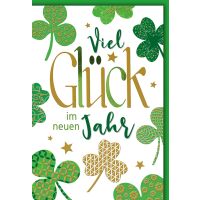 Neujahr Glücksklee viel Glück im neuen Jahr...