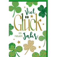 Neujahr Glücksklee viel Glück im neuen Jahr...