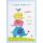 Geburt Baby Prisma Collection unverpackte Glückwunschkarte mit Briefumschlag bunte Elefanten Applikation Schön dass du da bist