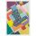 Geburtstag Prisma Collection unverpackte Glückwunschkarte mit Briefumschlag Alles Gute bunte Quadrate/Rechtecke