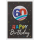 60. Geburtstag Prisma Collection unverpackte Glückwunschkarte mit Briefumschlag 60 hinter Regenbogen Applikation Happy Birthday