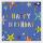 Geburtstag Prisma Collection unverpackte Glückwunschkarte mit Briefumschlag Happy Birthday bunte Sterne Prägung