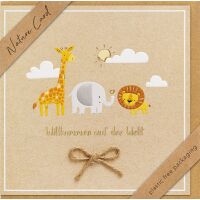 Geburt Baby Nature Cards unverpackte...