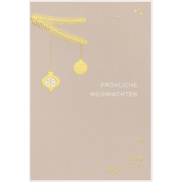 Weihnachten Simply Gold unverpackte Weihnachtskarten mit...