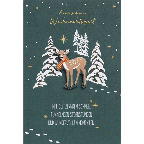Weihnachten Feelings Collection unverpackte Weihnachtskarten mit Briefumschlag Rentier Wundervolle Momente