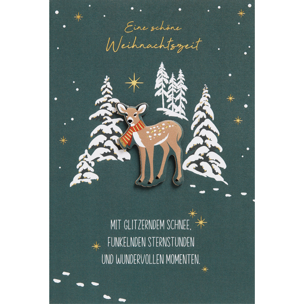 Weihnachten Feelings Collection unverpackte Weihnachtskarten mit Briefumschlag Rentier Wundervolle Momente