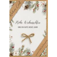Weihnachten Nature Cards unverpackte Weihnachtskarten mit...