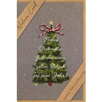 Weihnachten Nature Cards unverpackte Weihnachtskarten mit...