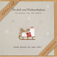 Weihnachten Nature Cards unverpackte Weihnachtskarten mit...
