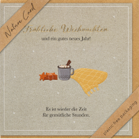 Weihnachten Nature Cards unverpackte Weihnachtskarten mit...