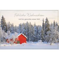 Weihnachten unverpackte Weihnachtskarten mit...
