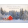 Weihnachten unverpackte Weihnachtskarten mit Briefumschlag Winterlandschaft Wald
