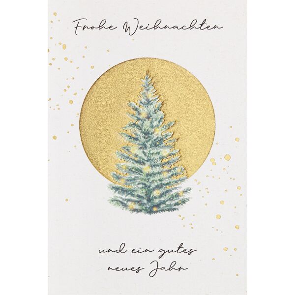 Weihnachten unverpackte Weihnachtskarten mit Briefumschlag Tannenbaum Frohe Weihnachten und ein gutes neues Jahr
