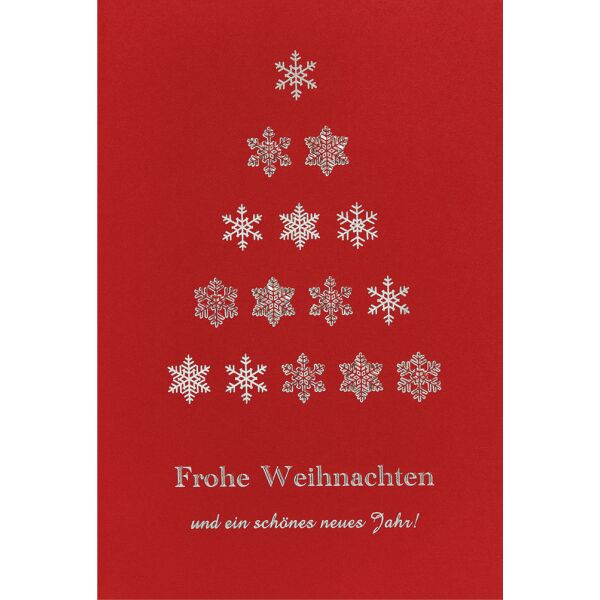 Weihnachten unverpackte Weihnachtskarten mit Briefumschlag Schneeflocken Tannenbaum Frohe Weihnachten