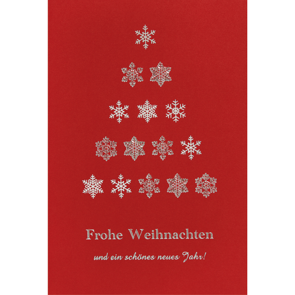 Weihnachten unverpackte Weihnachtskarten mit Briefumschlag Schneeflocken Tannenbaum Frohe Weihnachten