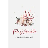 Weihnachten unverpackte Weihnachtskarten mit...