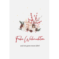 Weihnachten unverpackte Weihnachtskarten mit...