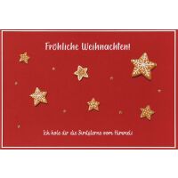 Weihnachten unverpackte Weihnachtskarten mit...