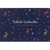 Weihnachten unverpackte Weihnachtskarten mit...