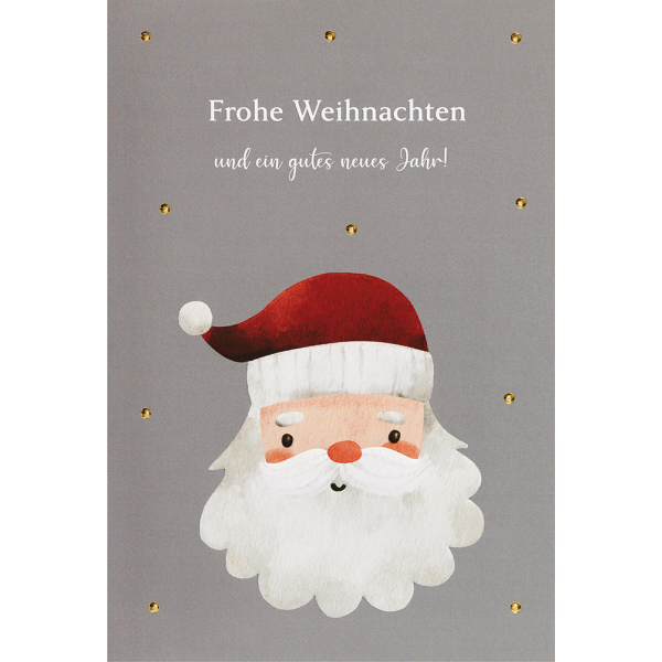 Weihnachten unverpackte Weihnachtskarten mit Briefumschlag Weihnachtsmann Santa Claus Frohe Weihnachten