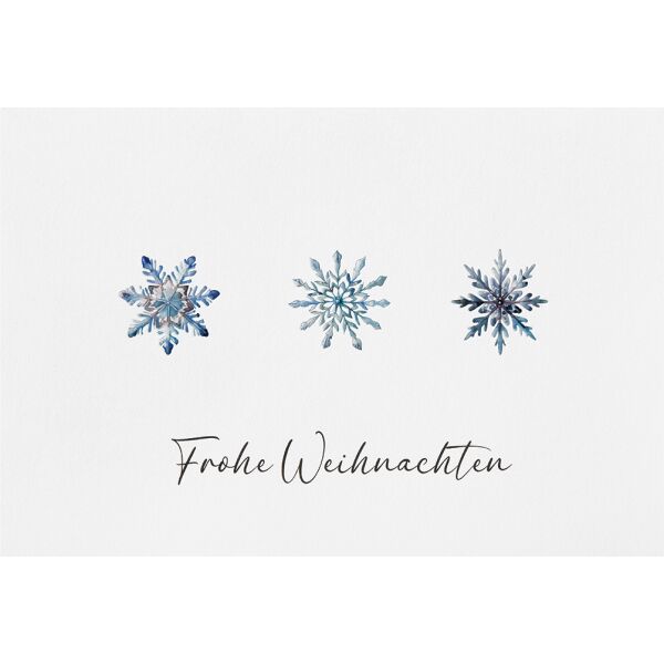 Weihnachten unverpackte Weihnachtskarten mit Briefumschlag Schneeflocken Frohe Weihnachten