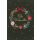 Weihnachten unverpackte Weihnachtskarten mit Briefumschlag Blumenkranz Zweige Frohe Weihnachten Blindprägung Goldfolie