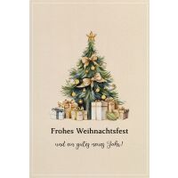 Weihnachten unverpackte Weihnachtskarten mit...