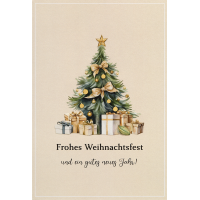 Weihnachten unverpackte Weihnachtskarten mit...