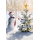 Weihnachten unverpackte Weihnachtskarten mit Briefumschlag Schneemann Tannenbaum Stern