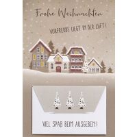 Weihnachten Geldkarte unverpackte Weihnachtskarten mit...