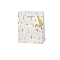Geschenktaschen medium Weihnachten Elegante Sterne mit...