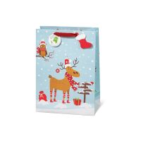 Geschenktaschen groß Weihnachten Rentier Wegweiser...
