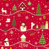 Geschenkpapier Weihnachten 35 Röllchen 70 x 500cm € 3,99 Bundle Tannenbäume Sterne Lebkuchen Geschenke Mistelzweige