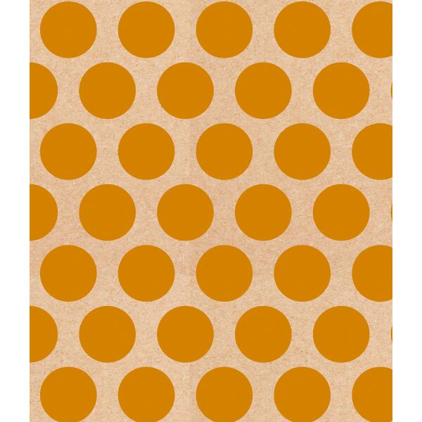 Geschenkpapier Weihnachten Röllchen 70 x 150cm Kraftpapier mit Punkten Gold