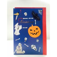 Halloween - Einladungskarte für Halloween - Format 11,5 x 17 cm mit Briefumschlag - Einladung zur Halloween-Party