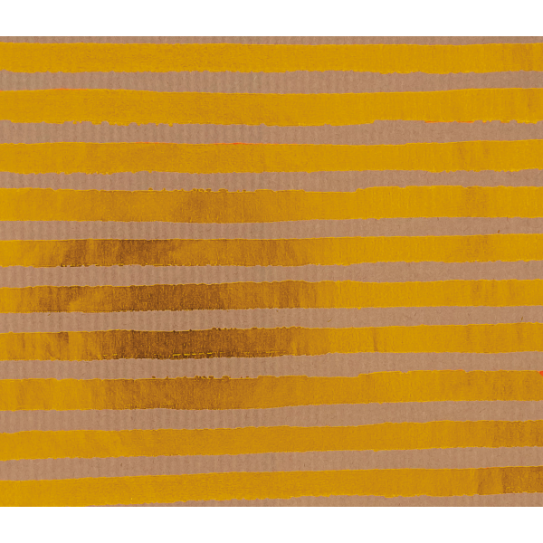 Geschenkpapier Weihnachten Röllchen 70 x 150cm Kraftpapier mit Streifen Gold