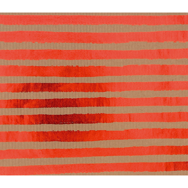 Geschenkpapier Weihnachten Röllchen 70 x 150cm Kraftpapier mit Streifen rot Metallic
