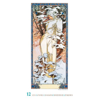 Kalender 2027 Bildwandkalender Alfons Mucha - 33x60 Alpha...