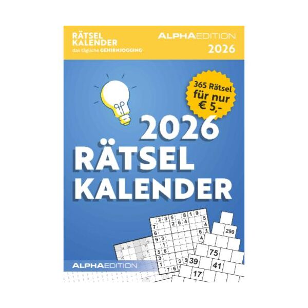 Kalender 2026 Rätselkalender 15 x 21 cm