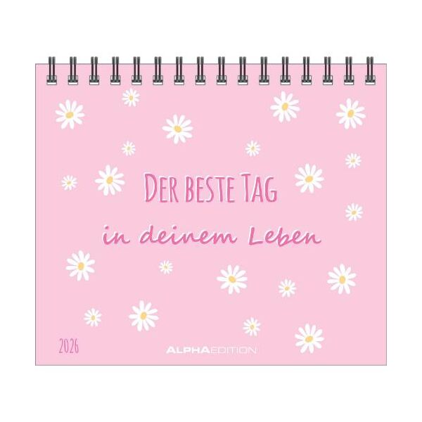 SALE Kalender 2026 Der beste Tag in deinem Leben 14 x 12 cm