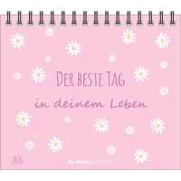 SALE Kalender 2026 Der beste Tag in deinem Leben 14 x 12 cm