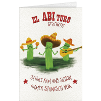 Abitur Prüfung bestanden Glückwunschkarte mit...