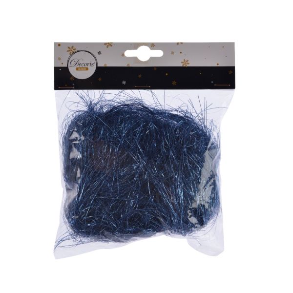 Goldina Engelshaar dunkelblau 20 Gramm im Beutel Weihnachtsschmuck aus Metall Flowerhair