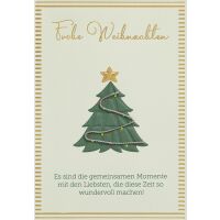 Weihnachten  Weihnachtskarte mit Umschlag Tannenbaum...