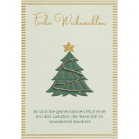 Weihnachten  Weihnachtskarte mit Umschlag Tannenbaum...